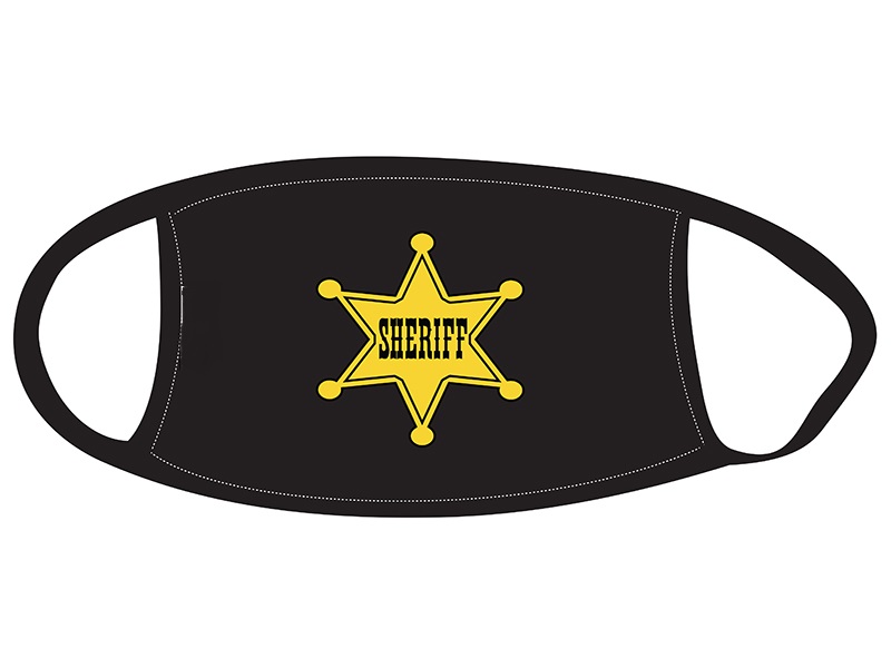 (image for) Face Mask with Sheriff Badge Design